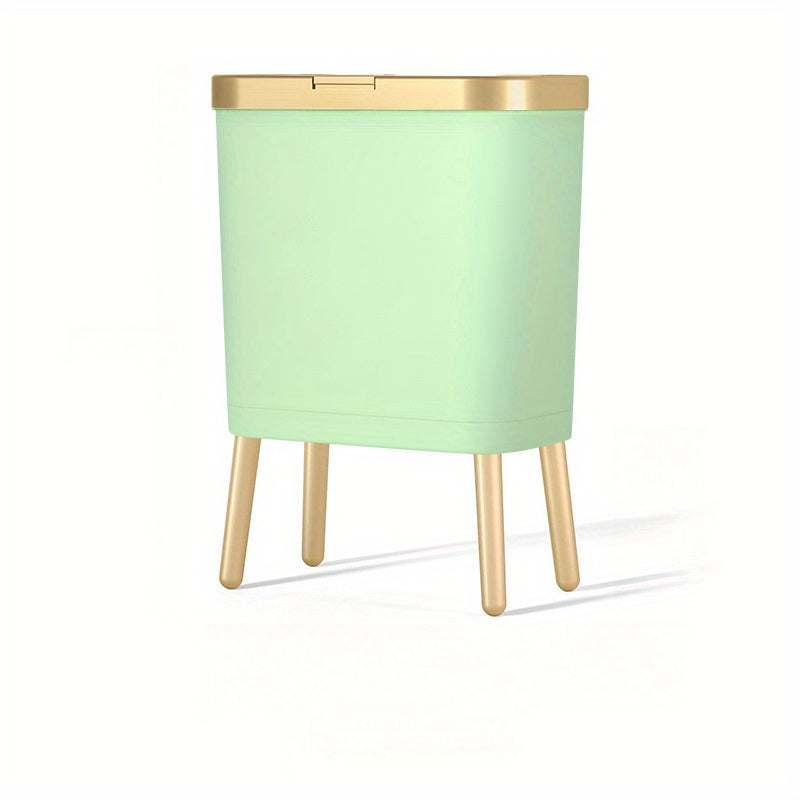 15L Odour Sealing Trash Can With Elevated Legs | Modern Waste Bin For Kitchens and Bathrooms