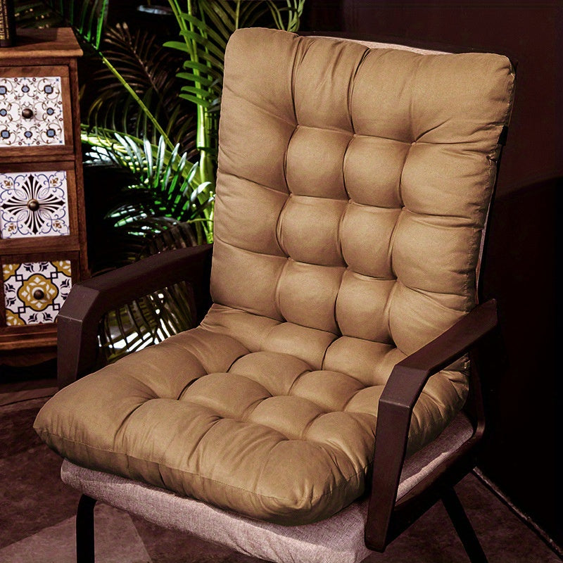 Outdoor Chair Cushion | Durable Water Resistant Polyester Seat Pad For Patio and Dining Chairs