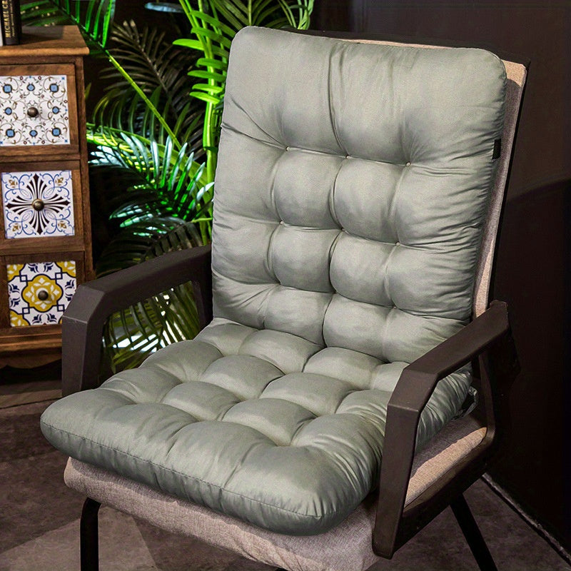 Outdoor Chair Cushion | Durable Water Resistant Polyester Seat Pad For Patio and Dining Chairs
