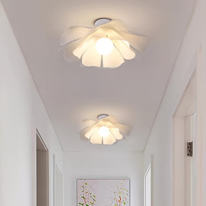 Petal Flower Ceiling Light | Modern Floral Semi Flush Mount Ceiling Fixture In Three Shade Sizes