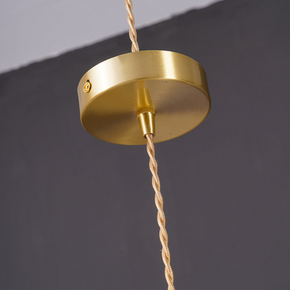 Flower Glass LED Pendant Light | Pressed Glass Flower Shade In Clear, Amber or Olive Green