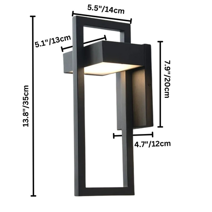 Scandinavian Outdoor Wall Light | Minimalist Aluminium LED Wall Lamp For Modern Home Exteriors