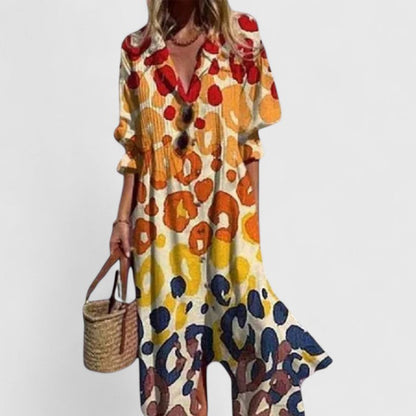 Paula Printed Boho Maxi Dress