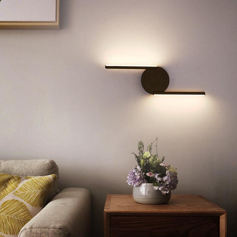 Curves Line LED Wall Light | Modern Minimalist Arc Design In Three Shapes and Two Finishes