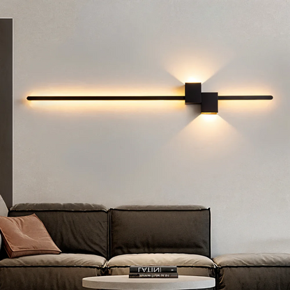 LED Wall Light | Modern Minimalist Indoor Bar Lamp In White, Black or Brushed Gold Finishes