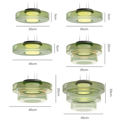 Glass Pendant Lamp | Bauhaus Style Hanging Light For Dining Rooms and Kitchen Island Counters