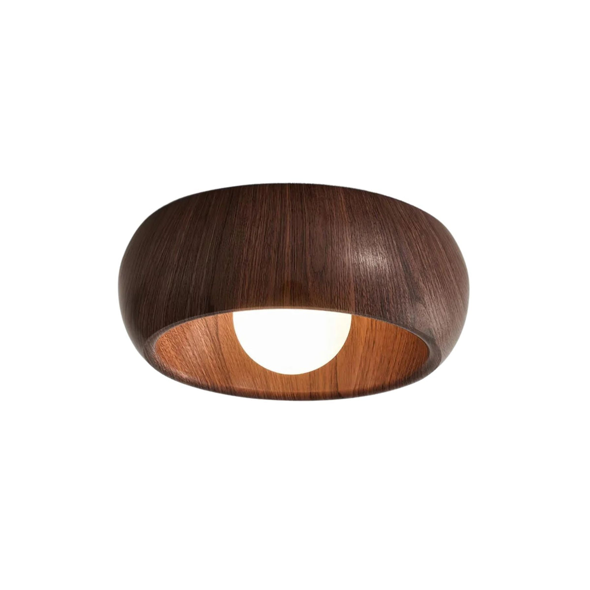 Elmvane Ceiling Lamp | Minimalist Modern Wooden LED Fixture For Bedrooms and Quiet Home Studies