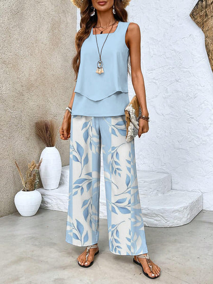 Abigail Relaxed Linen-Look Two-Piece Set