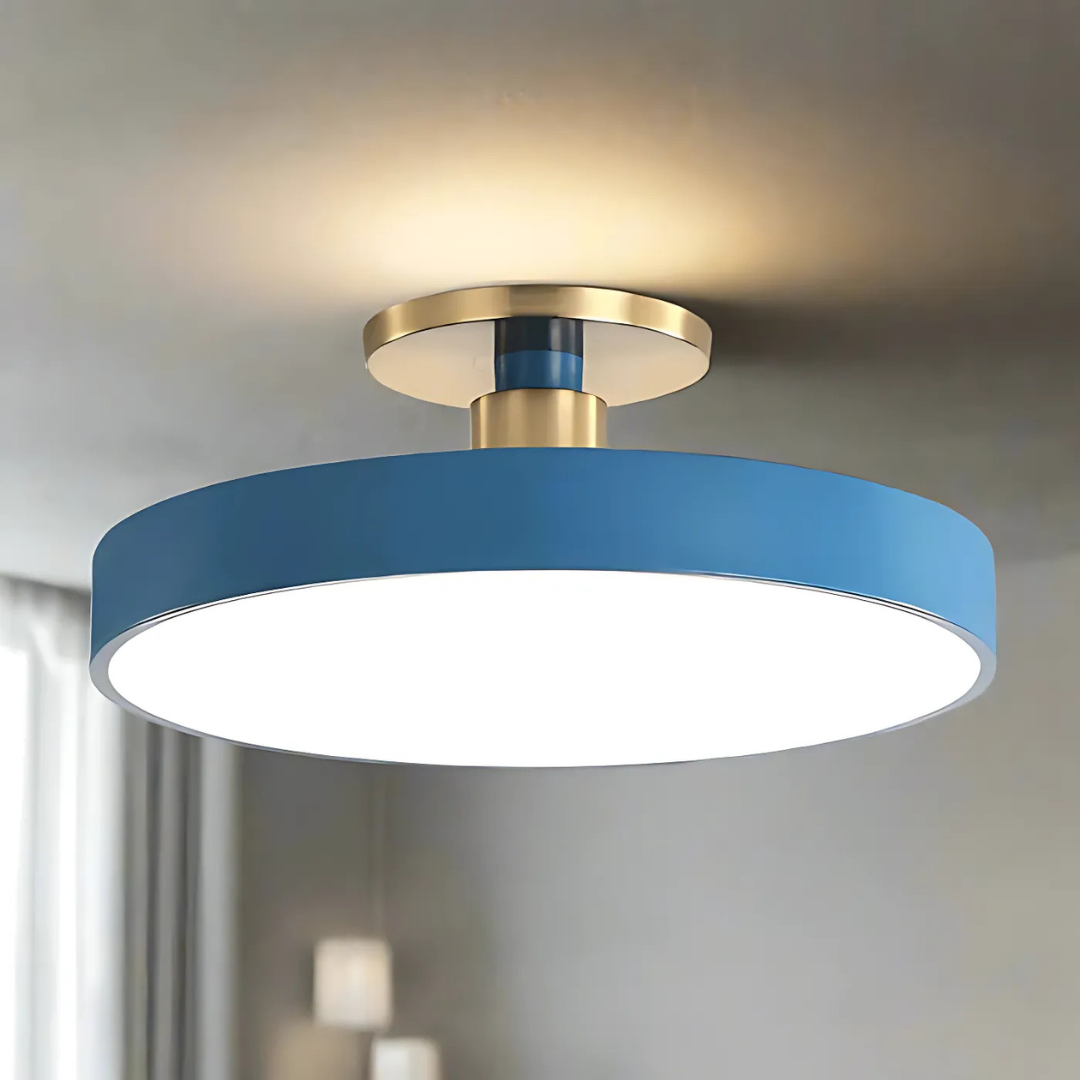 Verrick LED Ceiling Light | Scandinavian Modern Flush Mount For Bedrooms, Halls and Landings