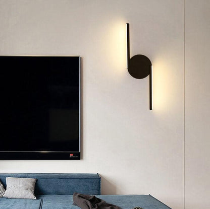 Curves Line LED Wall Light | Modern Minimalist Arc Design In Three Shapes and Two Finishes