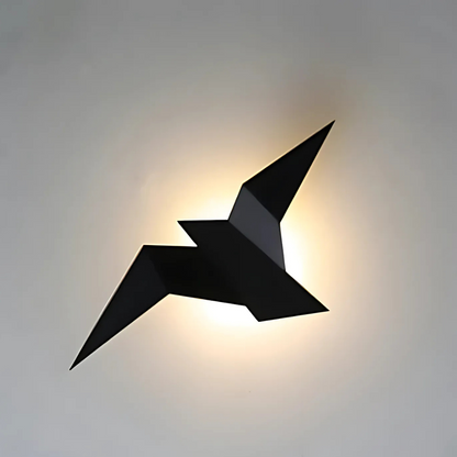 Origami Wall Lamp | Unique Modern Indoor LED Sconce In A Black, Gold or White Metal Finish