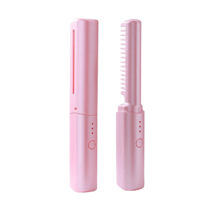 Glosswand Portable Hair Straightener | Compact Fast Heat Travel Flat Iron For Fringes and Touch Ups