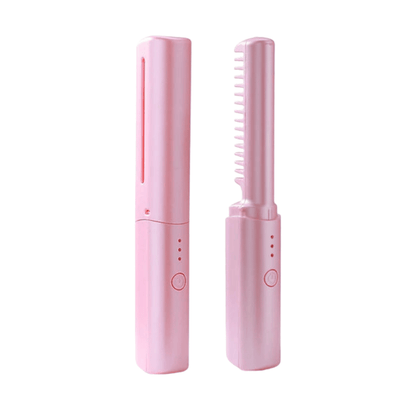 Glosswand Portable Hair Straightener | Compact Fast Heat Travel Flat Iron For Fringes and Touch Ups