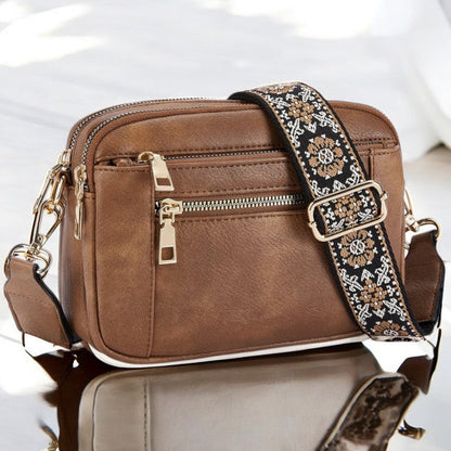 Camilla Structured Leather-Look Shoulder Bag