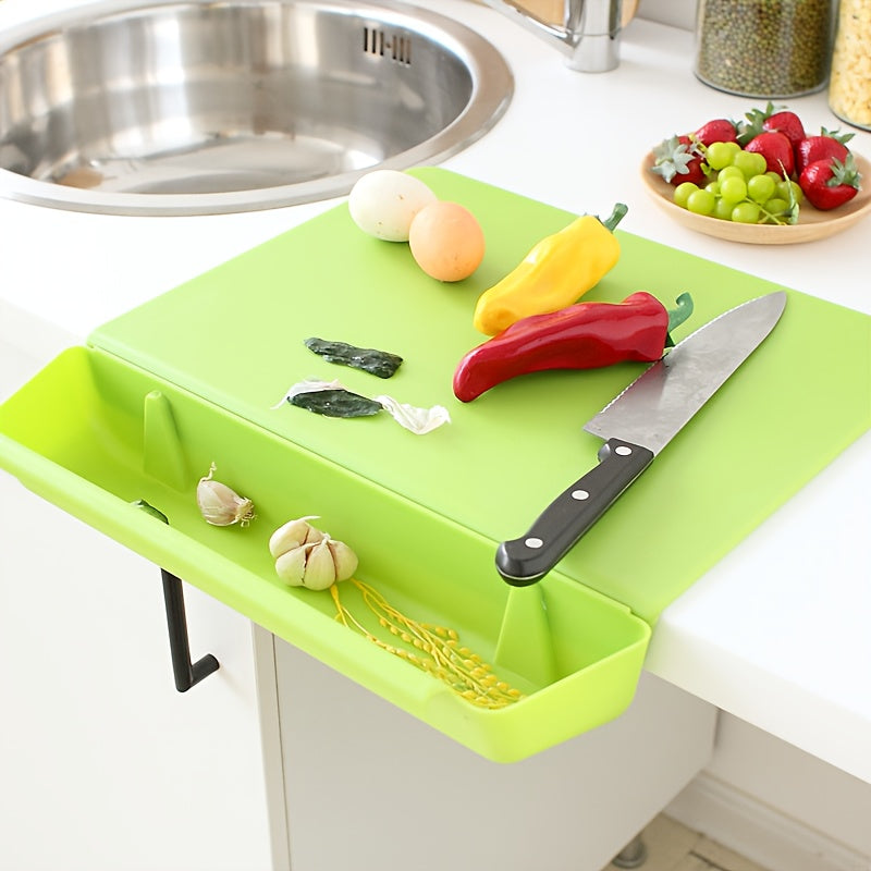 2 in 1 Chopping Board With Storage Box | Portable Cutting Board and Food Holder For Travel