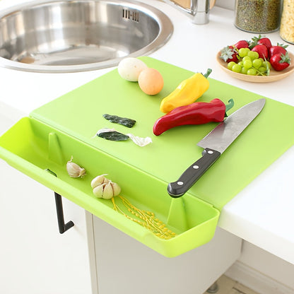 2 in 1 Chopping Board With Storage Box | Portable Cutting Board and Food Holder For Travel