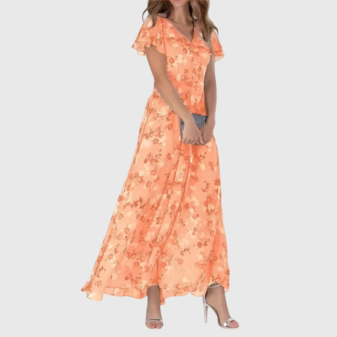 Lola Figure-Flattering Wrap Midi Dress