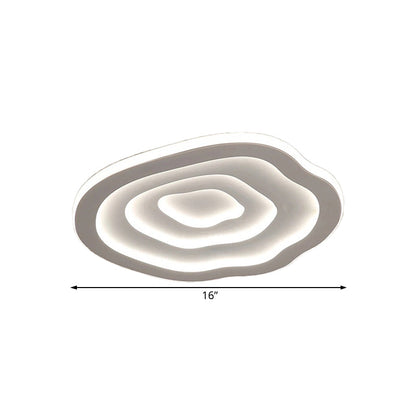 Ripple LED Ceiling Lamp | Modern Flush Mount Ceiling Light For Low Ceilings, Halls and Landings