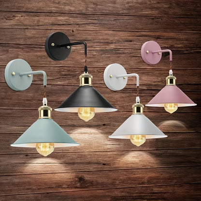 Modern Metal Wall Sconce Pair | Industrial Oil Rubbed Wall Light Fixture Set Of Two Lights