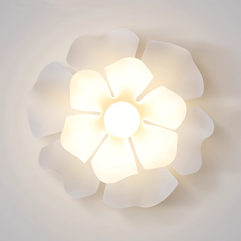 Rose Petal Ceiling Light | Modern Semi Flush Sculpted Flower Design In Three Different Sizes