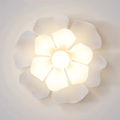 Rose Petal Ceiling Light | Modern Semi Flush Sculpted Flower Design In Three Different Sizes