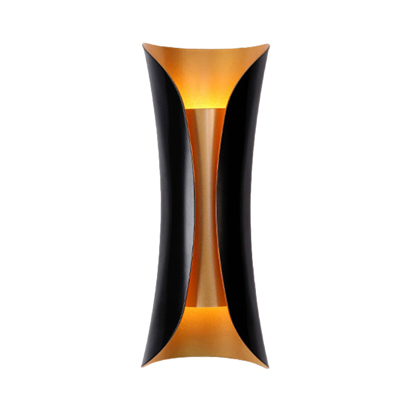Modern Curl Wall Sconce | Black Metal Indoor Wall Light In 33, 53 and 76 Centimetre Lengths
