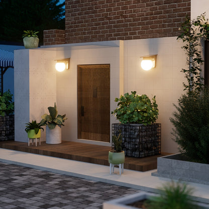 Solar Globe LED Wall Light | Dimmable Outdoor Globe Lamp With No Wiring Or Mains Supply Required