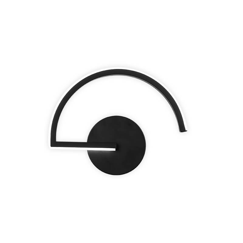 Curves Line LED Wall Light | Modern Minimalist Arc Design In Three Shapes and Two Finishes