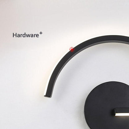 Curves Line LED Wall Light | Modern Minimalist Arc Design In Three Shapes and Two Finishes
