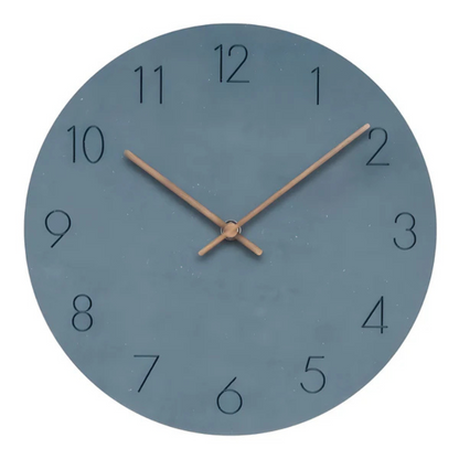 Halvor Minimalist Wall Clock | Contemporary Wood Design Silent Clock For Modern Living Rooms