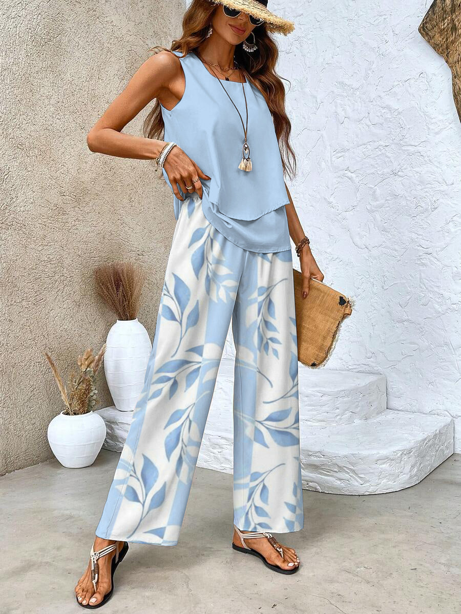 Abigail Relaxed Linen-Look Two-Piece Set