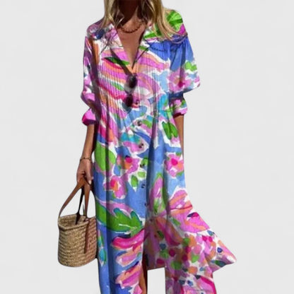 Paula Printed Boho Maxi Dress