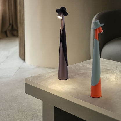 Rechargeable LED Hat Lamp | Creative Touch Desk Light For Bedsides, Shelves and Windowsills