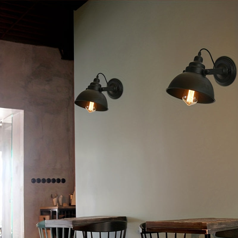 Industrial Vintage Wall Light | Retro Metal Sconce Lamp With An Adjustable Metal Swing Out Arm
