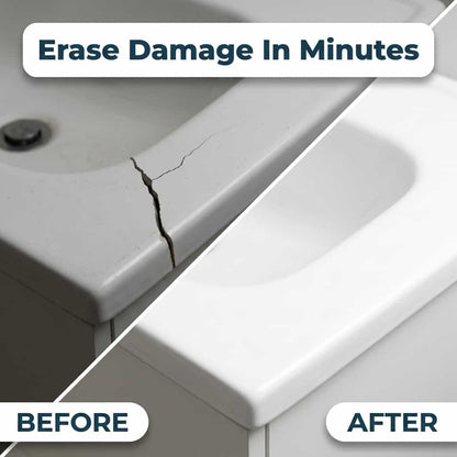 Ceramic Tile Repair Paste | Water Resistant Chip and Crack Filler For Floors, Showers and Splashbacks