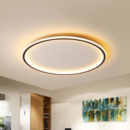 Nordic Disc LED Ceiling Light | Modern Flush Mount Lamp In 40, 50 and 60 Centimetre Diameters