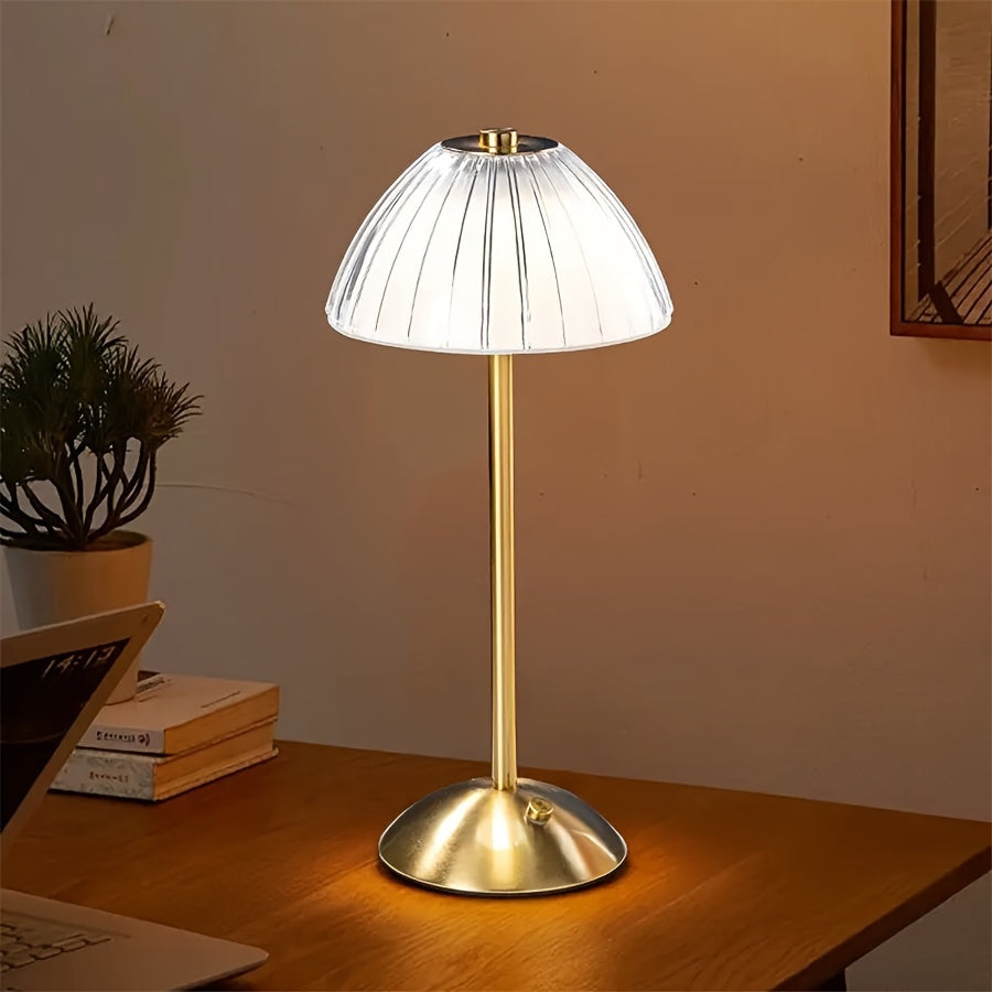 Golden Touch Table Lamp | USB Rechargeable Cordless Light In Gold, Black and White Finishes