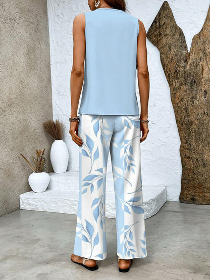 Abigail Relaxed Linen-Look Two-Piece Set