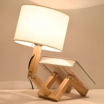 Bendra Table Lamp | Flexible Wooden Design Light For Desks, Bedsides and Warm Timber Sideboards