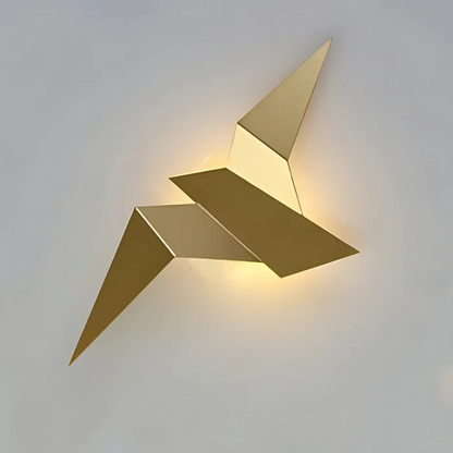 Origami Wall Lamp | Unique Modern Indoor LED Sconce In A Black, Gold or White Metal Finish