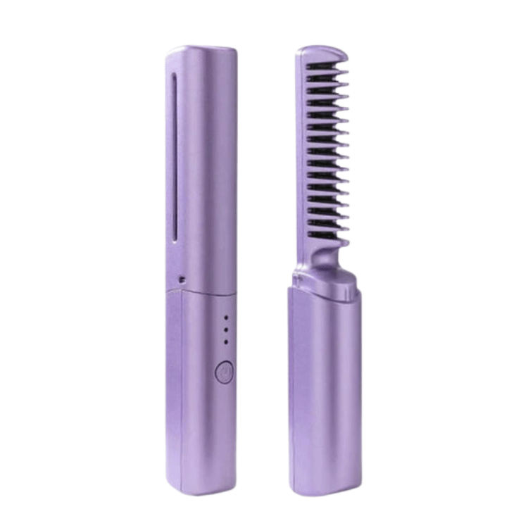 Glosswand Portable Hair Straightener | Compact Fast Heat Travel Flat Iron For Fringes and Touch Ups