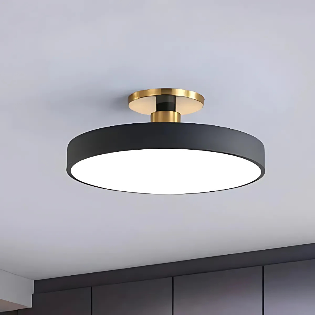 Verrick LED Ceiling Light | Scandinavian Modern Flush Mount For Bedrooms, Halls and Landings