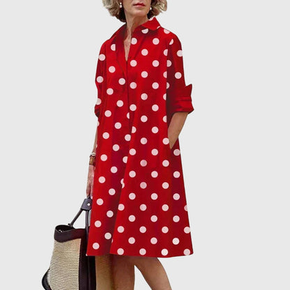 Paige Relaxed Midi Dress with Pockets