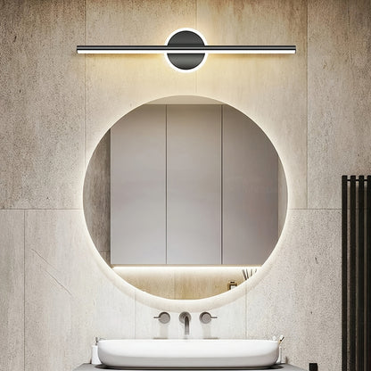 Luxe LED Mirror Wall Light | Minimalist Linear Wall Lamp In A Black or Gold Aluminium Finish