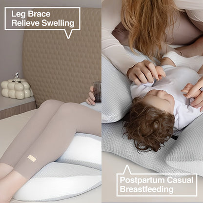 Adjustable Pregnancy Pillow | Ergonomic Maternity Support For Side Sleepers and Nursing Mothers