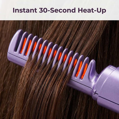 Glosswand Portable Hair Straightener | Compact Fast Heat Travel Flat Iron For Fringes and Touch Ups