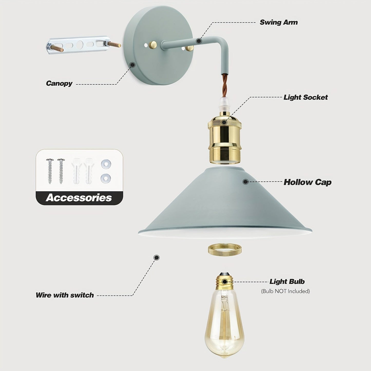 Modern Metal Wall Sconce Pair | Industrial Oil Rubbed Wall Light Fixture Set Of Two Lights