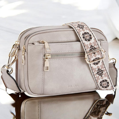 Camilla Structured Leather-Look Shoulder Bag