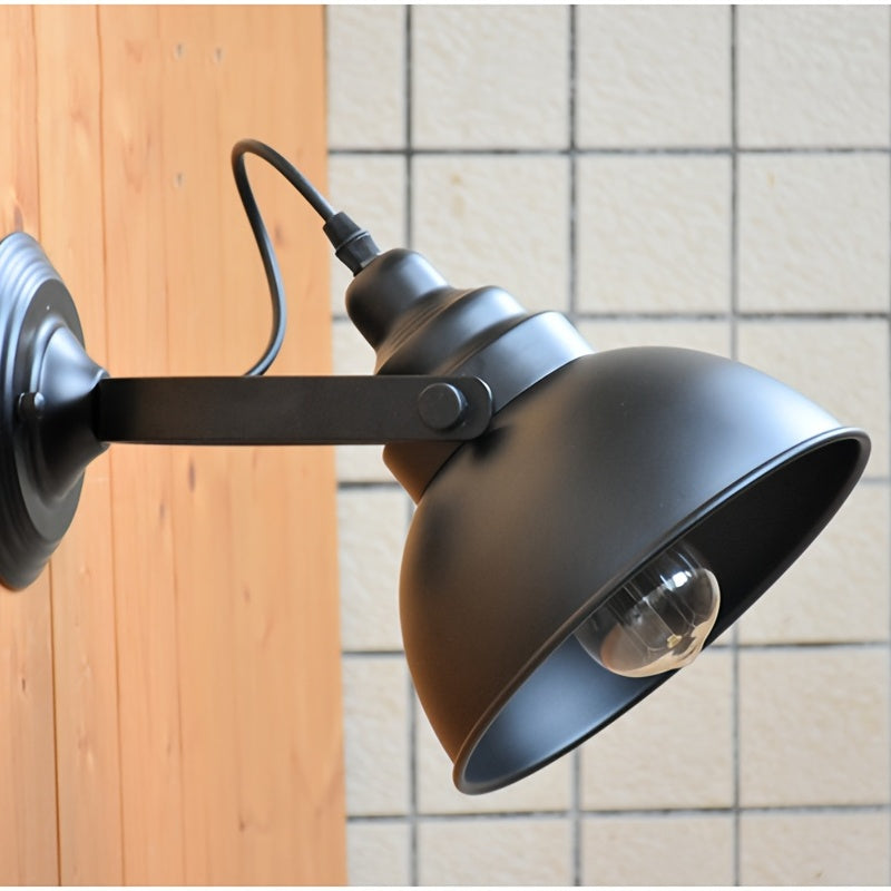 Industrial Vintage Wall Light | Retro Metal Sconce Lamp With An Adjustable Metal Swing Out Arm