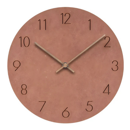 Halvor Minimalist Wall Clock | Contemporary Wood Design Silent Clock For Modern Living Rooms